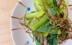 【レシピ】小松菜の昆布和え～定番食材で簡単に～